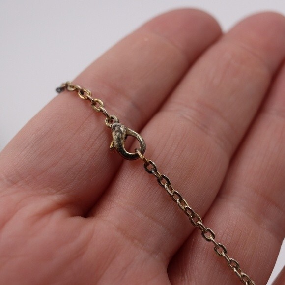 Handmade Multi-Colored Stone Wire Tree of Life Pendant Necklace Tarnished Chain - Picture 2 of 6